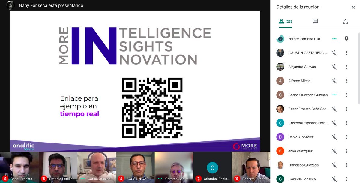 Analitic's tweet photo. Y damos partida al webinar organizado por nuestros amigos de  More Innovacion (MX) en el cual estaremos conversando sobre el cambio en las organizaciones para transformarse en consumer-insight-driven de la mano del #SocialIntelligence #webinar #artificialintelligence #bancos https://t.co/X9yU45bk8g