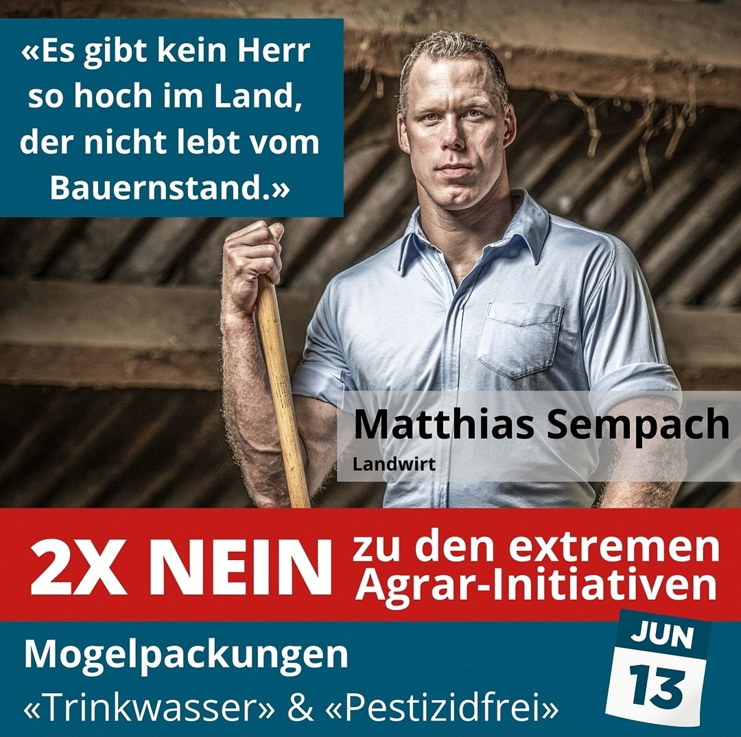Aus tiefster Überzeugung stimme ich am 13. Juni 2x nein.
#trinkwasserinitiative #pestizidInitiative #amzielvorbei  #informierdich #schaugenauhin