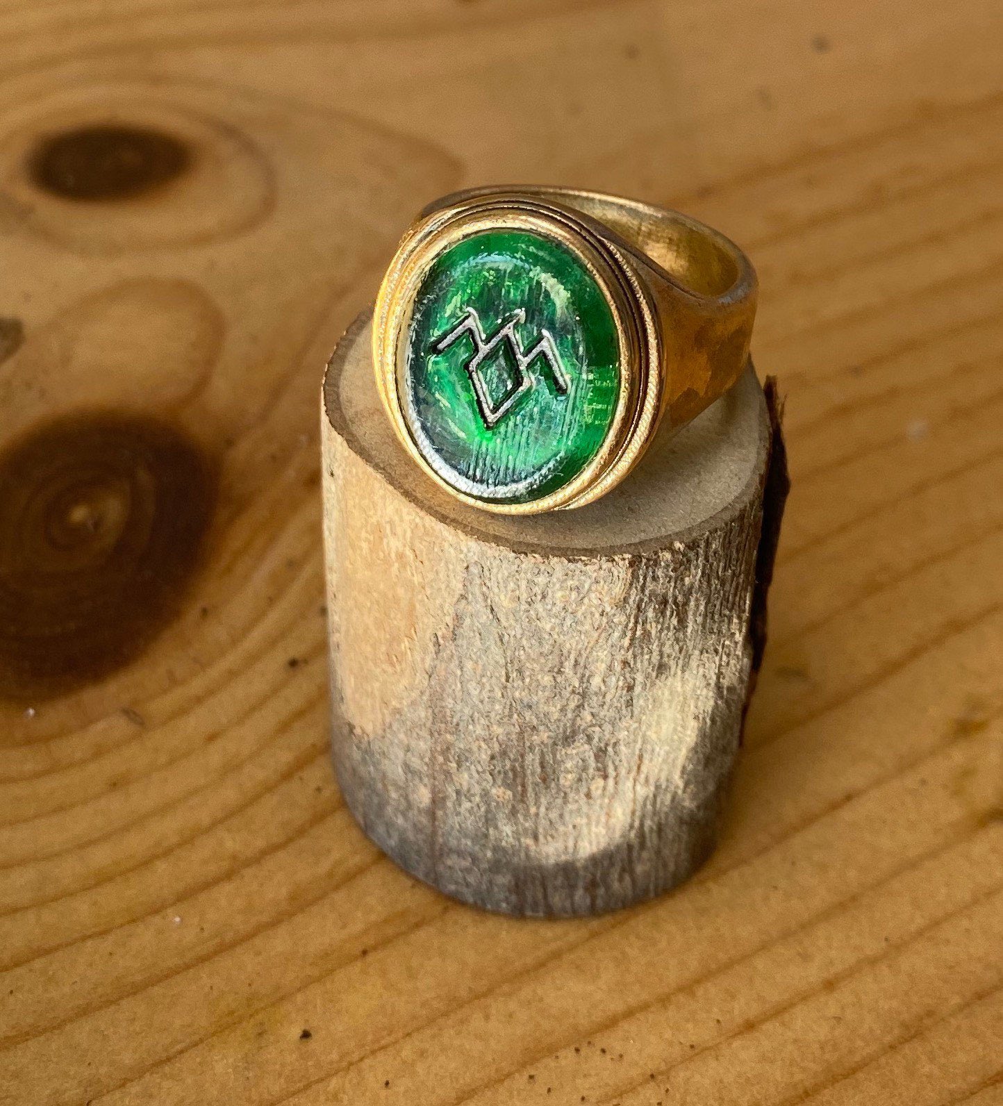 Twin Peaks Ring - Owl Cave Symbol Black Lodge Bronze Signet Ring Size 7 |  eBay