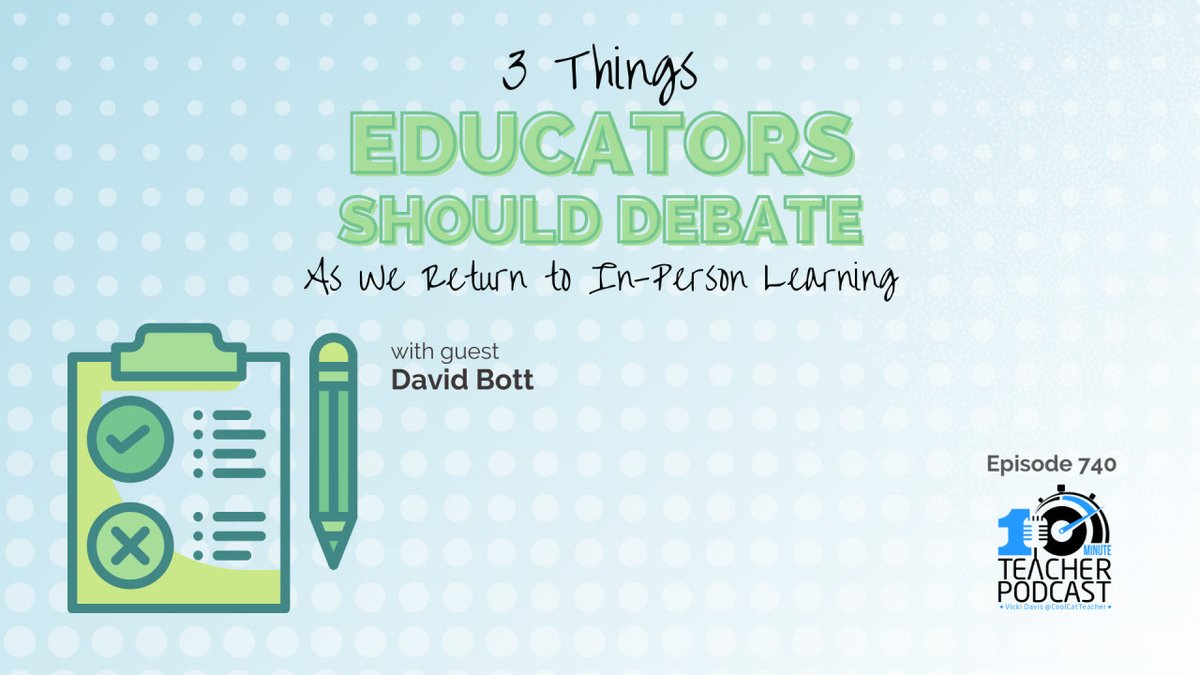 Vicki Davis (@coolcatteacher) on Twitter photo 3 Things Educators Should Debate As We Return to In Person Learning cctea.ch/3og50Bo with <a href="/davidbott/">David Bott</a> #edreform 3 Things Educators Should Debate As We Return to In Person Learning cctea.ch/3og50Bo with <a href="/davidbott/">David Bott</a> #edreform