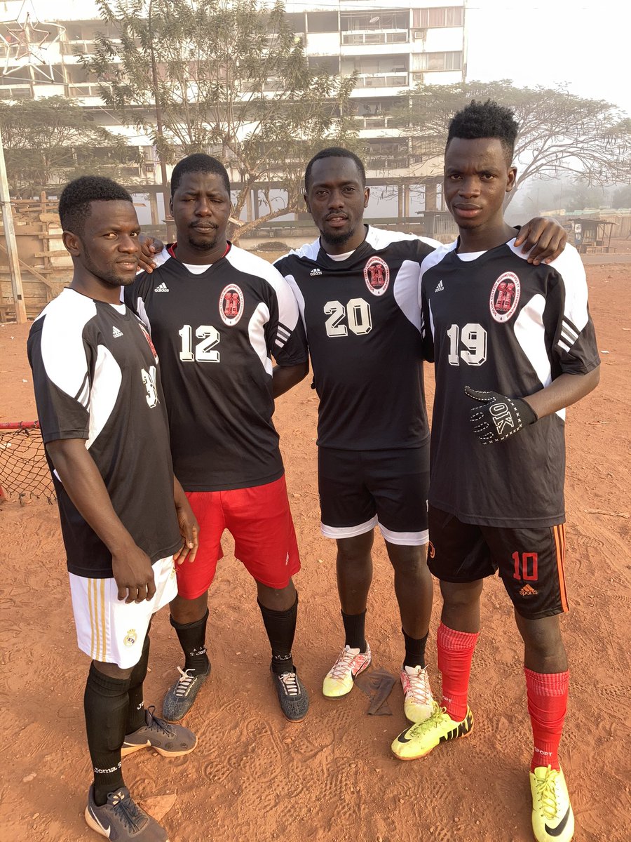 Coach Balde distributed some jerseys donated by the W&J Men’s Soccer program to local soccer teams in Guinea, West Africa #prezpride #donate #foragoodcause #leadership #impact