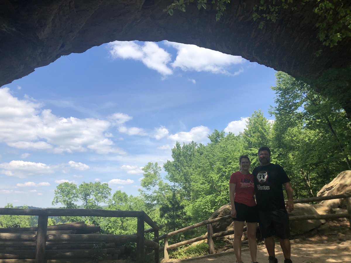 Tested the respiratory system today hiking in the Natural Bridge State Park in KY. The masks have taken a toll. 🥵Still a great time hanging with my better half in God’s handiwork.