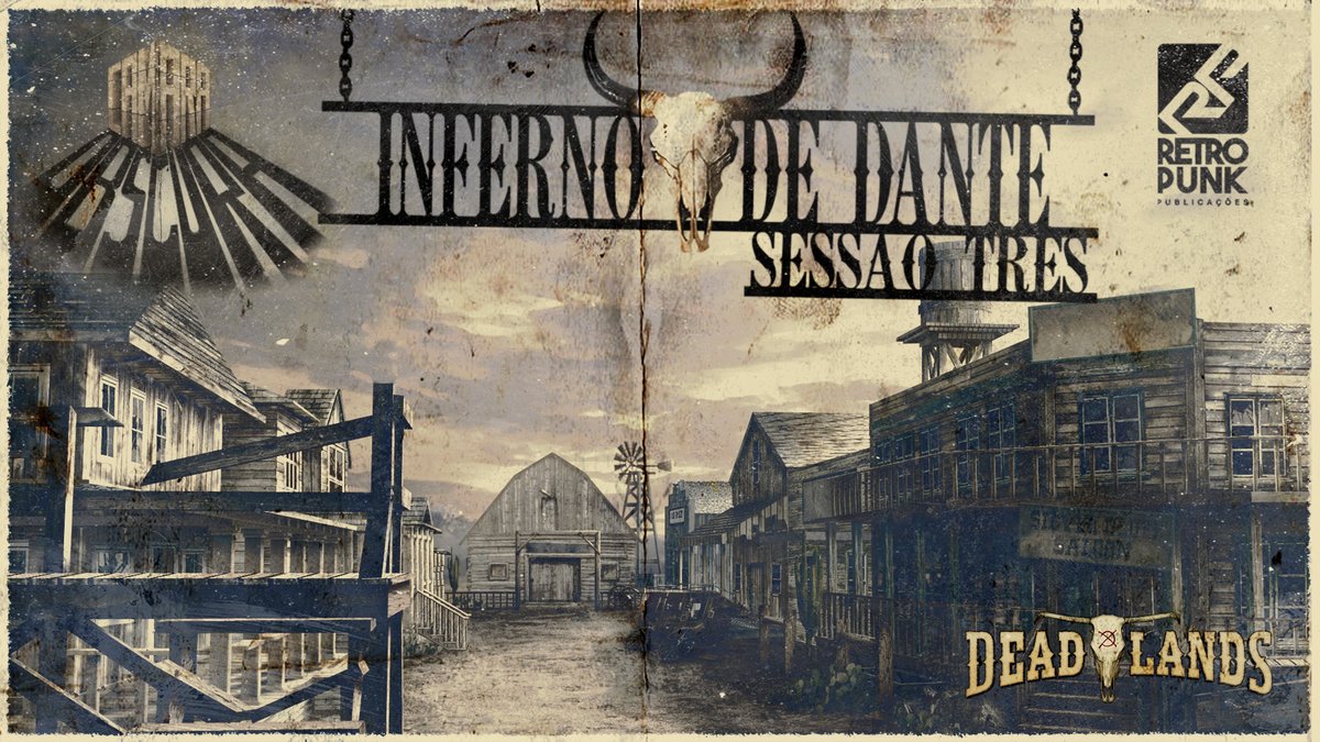 Já tomou umas com um morto-vivo bêbado que só queria morrer? É, então...

Sessão 3 de Inferno de Dante, nosso jogo de Dead Lands mestrado pelo <a href="/diaboselvagem/">Diabo Selvagem #MaldiçãodoTronoRPG</a> e jogado por <a href="/diegobassinello/">Diego Bassinello</a> @LoboLoss <a href="/Alazahell/">Márcio "Alazahell" Lima</a> <a href="/StePelletti/">Stefano Pelletti</a>

No roxinho, hoje, às 21h.
Clicaê: twitch.tv/camaraobscurar…