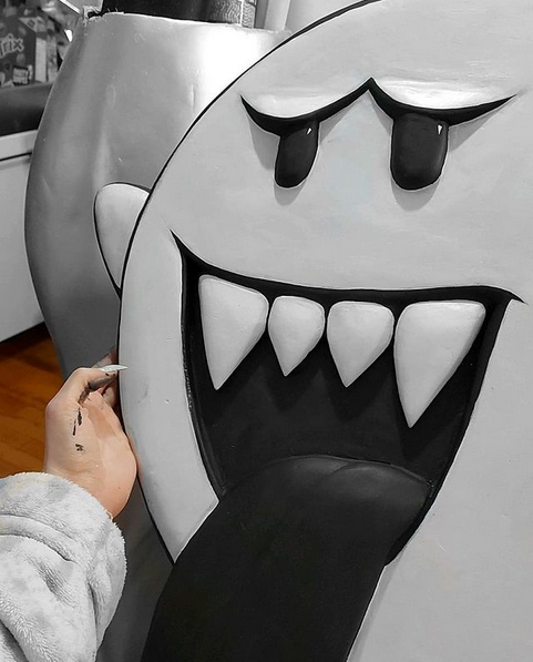 👻BOO! Sculpture de polystyrène 🤍 #sculpture #art #geek #geekart #videogames #gamergirl #SuperMarioBros #sculptor https://t.co/SM0N9Qnxc6