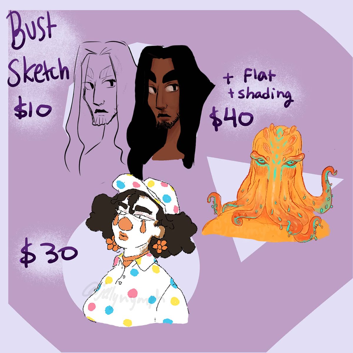 COMMS OPEN!! pls rt! i need funds to pay for school stuff! 1/2 
