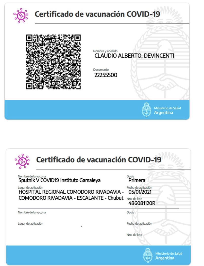 caitocrd's tweet image. @ADNsur @ElComodorense @elpatagonico @ornellavezzoso @luquejuanpablo #vacunasrobadas  @osvaldobazan alguien se vacunó en mi nombre en el hospital regional!!!! Argentina un país con buena gente. Esas deben ser las vacunas de los camioneros. Donde puedo denunciar???