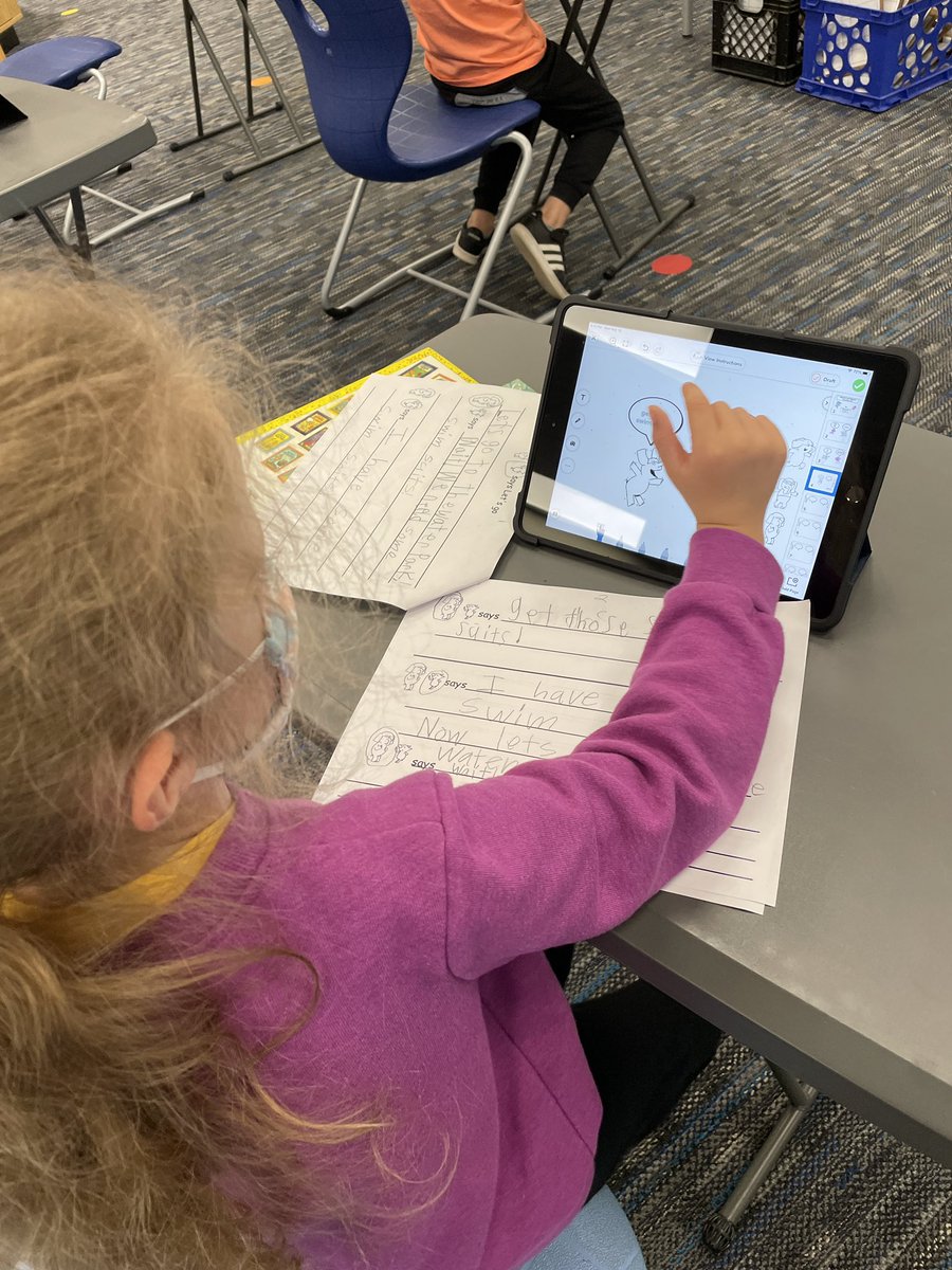 pattonlmc's tweet photo. First graders authors are focused on writing and illustrating their own fun Elephant and Piggie stories- we can't wait to read them! @jcopersmet @AHSD25Patton https://t.co/qOiQK64lFt
