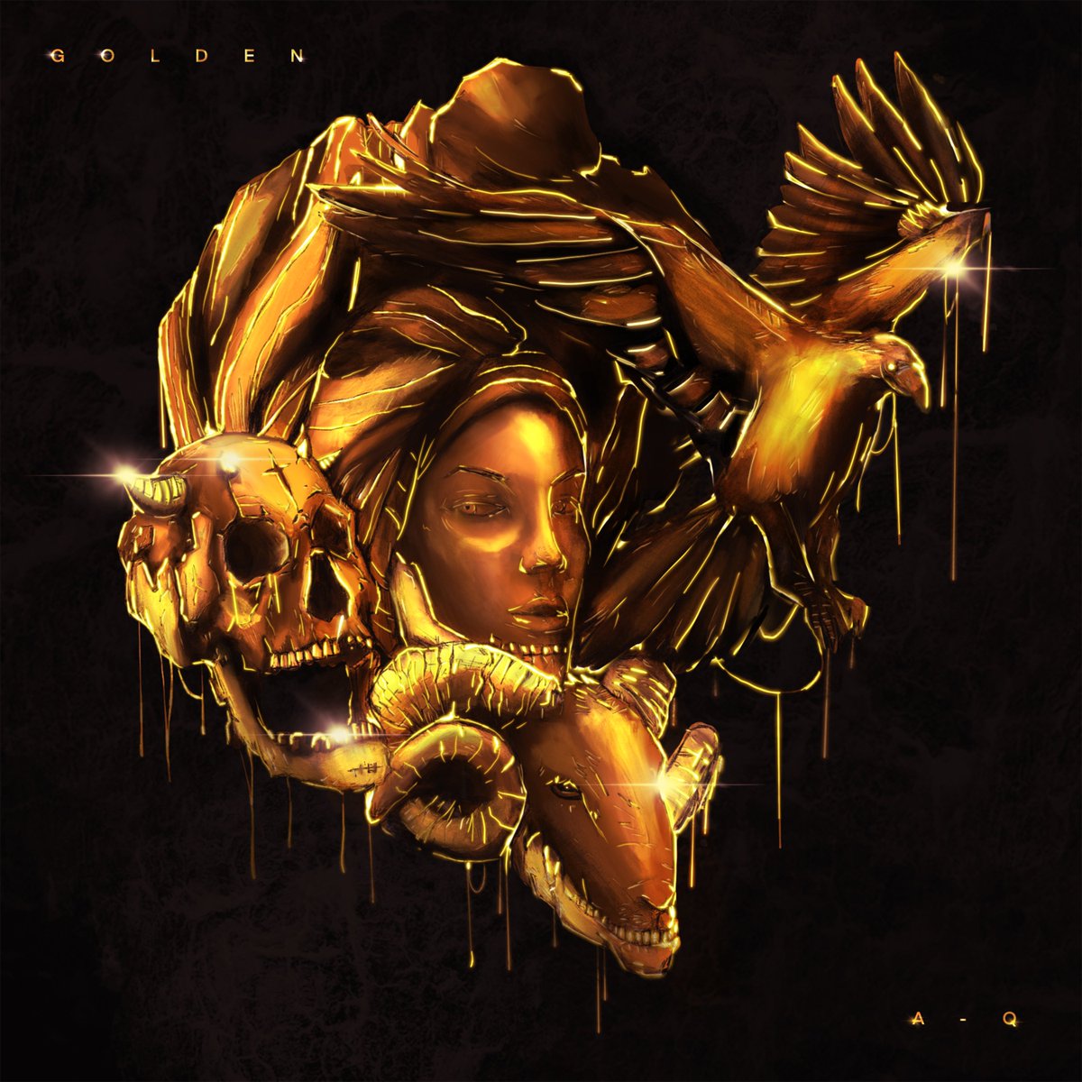 thisisAQ's tweet photo. Having the most powerful voice in Hip-Hop right now means I always have to live up to it. This project is dear to me, and I hope it travels far and is deeply felt by everyone who listens to it.
Ladies and Gents, I present to you, "GOLDEN" Stream/Buy here: https://t.co/4rR4VQzSB0 https://t.co/fQtL75lDZl