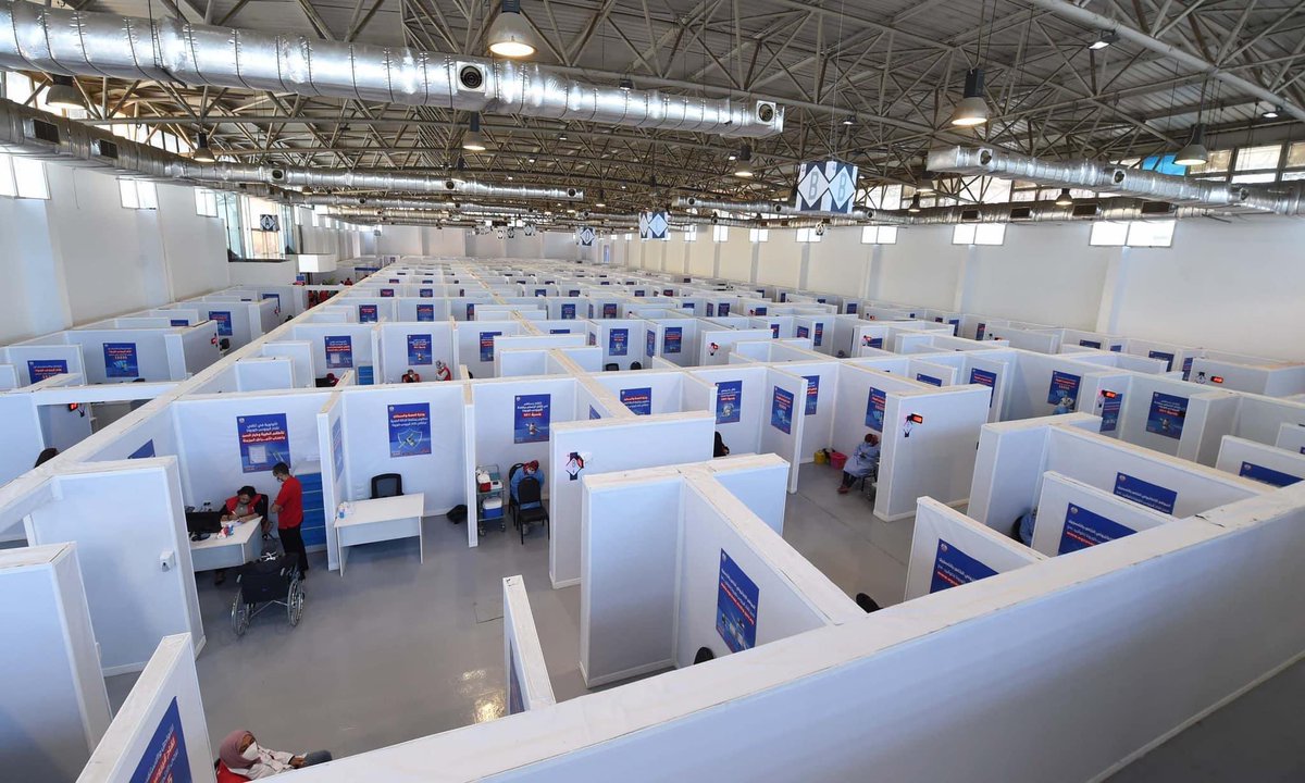 🚩 الصــورة لا تكذب من داخل "مصـر أم الدنيا" صور من مركز تطعيم المواطنين المصريين والمقيمين ضد ڤيرس #كورونا بأرض المعارض .. 
تعظيم سلام وتحية لكل من شارك في هذا العمل العظيم 👏👏👏

♦️الحساب الشخصي للدعم واتشرف بالصداقة والمتابعة 
facebook.com/MahmoudShakal04