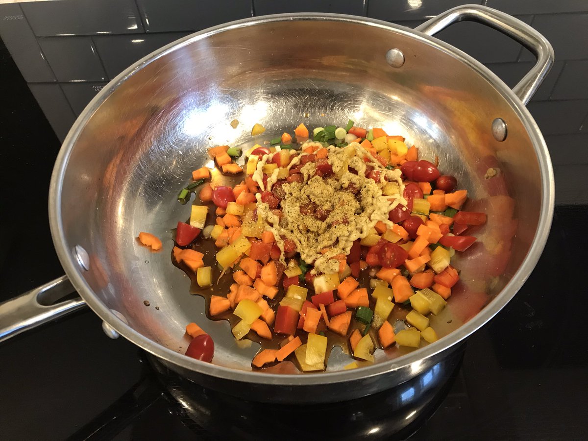 JasonRLady's tweet photo. The patented Jason Lady stir fry sauce...liquid aminos, lime juice, Dijon mustard, garlic, and Montreal chicken seasoning! 

#improvisation #stirfry #homecooking #nomeasuring https://t.co/ydG9Ob6so1