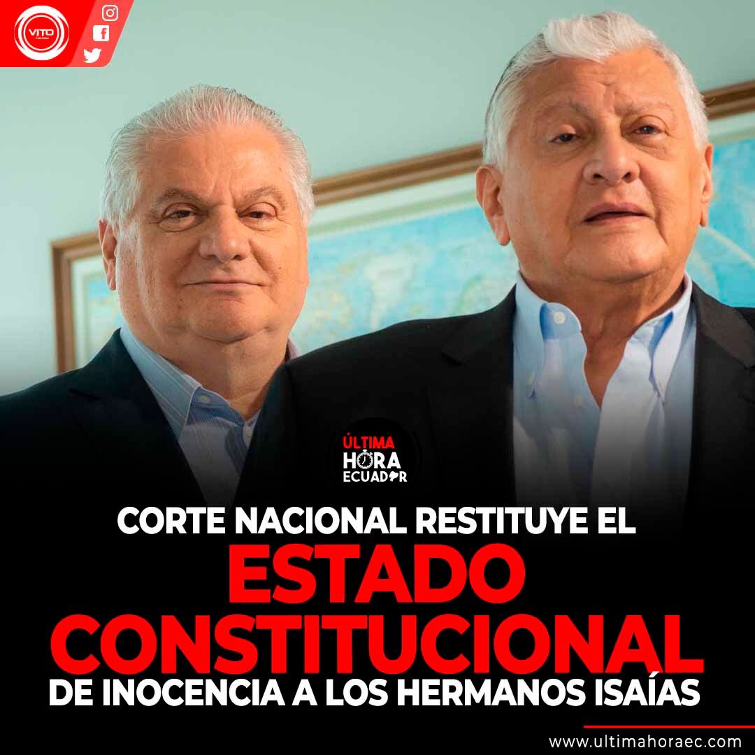 DiegoBorjaPC's tweet photo. Va a mirar para otro lado la flamante comisión de justicia de la @AsambleaEcuador sobre el “Estado Constitucional de Inocencia” de los hermanos Isaías? 
Va a declararse loca la flamante comisión de fiscalización?
Ahí les quiero ver https://t.co/rW1XzXIR74