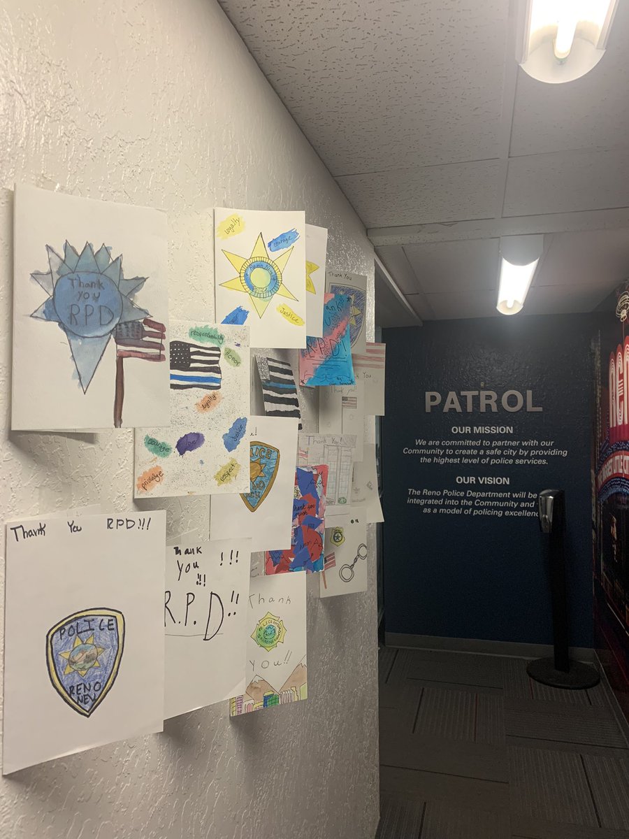 #fundthearts Thank you to the 6th grade class at Jessie Beck Elementary School for the positive messages in the homemade cards! Our Officer’s loved them! #YourPoliceOurCommunity