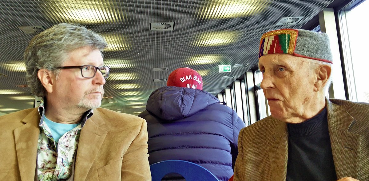 Michael Stoll (@mstoll) on Twitter photo Tim Goheen, Director of School of Communication <a href="/scrippsou/">OHIO Scripps College</a> at <a href="/ohiou/">Ohio University</a> chatting with famous British designer Ken Garland during @HS_Augsburg
International Design Week 2015. Ken Garland passed away today. He will be remembered. kengarland.co.uk/index.html Tim Goheen, Director of School of Communication <a href="/scrippsou/">OHIO Scripps College</a> at <a href="/ohiou/">Ohio University</a> chatting with famous British designer Ken Garland during @HS_Augsburg
International Design Week 2015. Ken Garland passed away today. He will be remembered. kengarland.co.uk/index.html