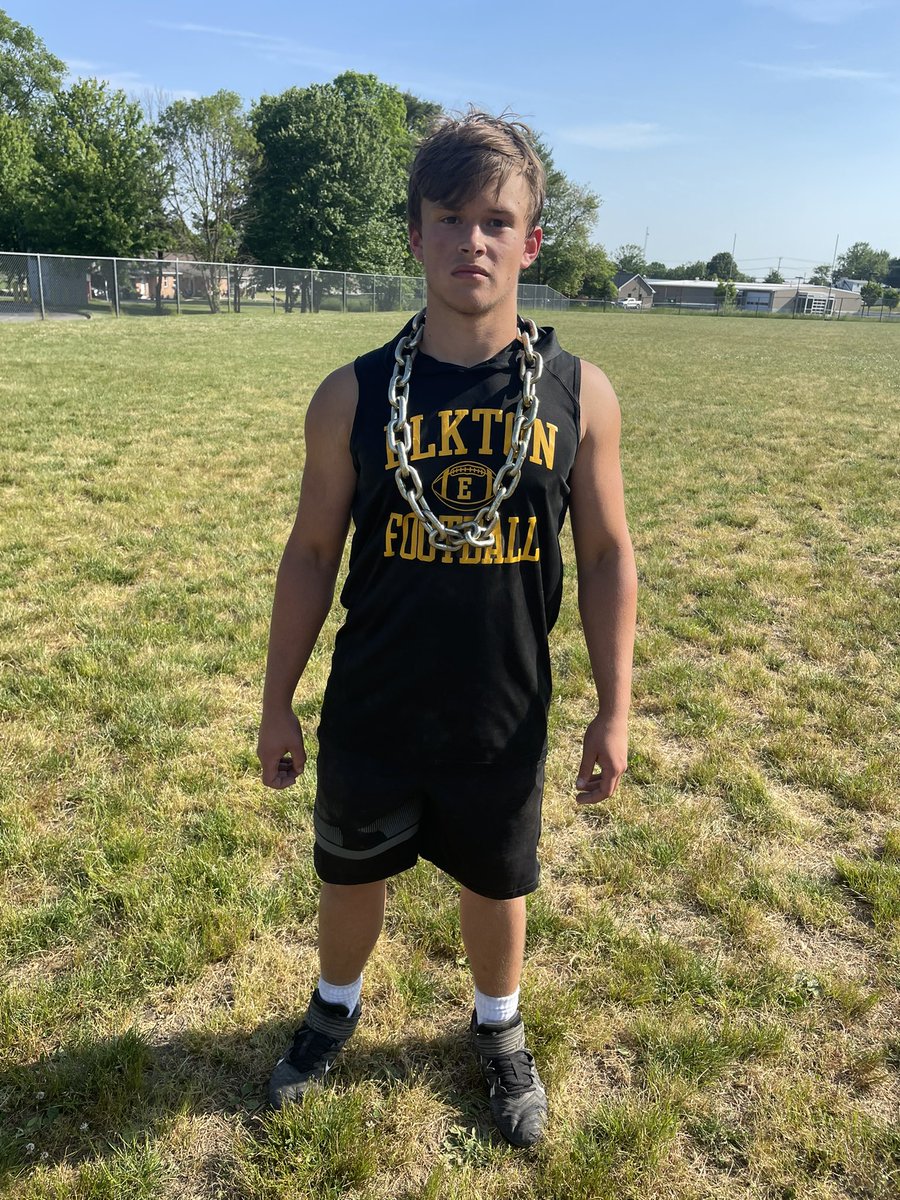 Workout warrior for today (and it could be everyday) is c/o 22 LB Matt “The Machine” Racine! #WeAre #goldblooded