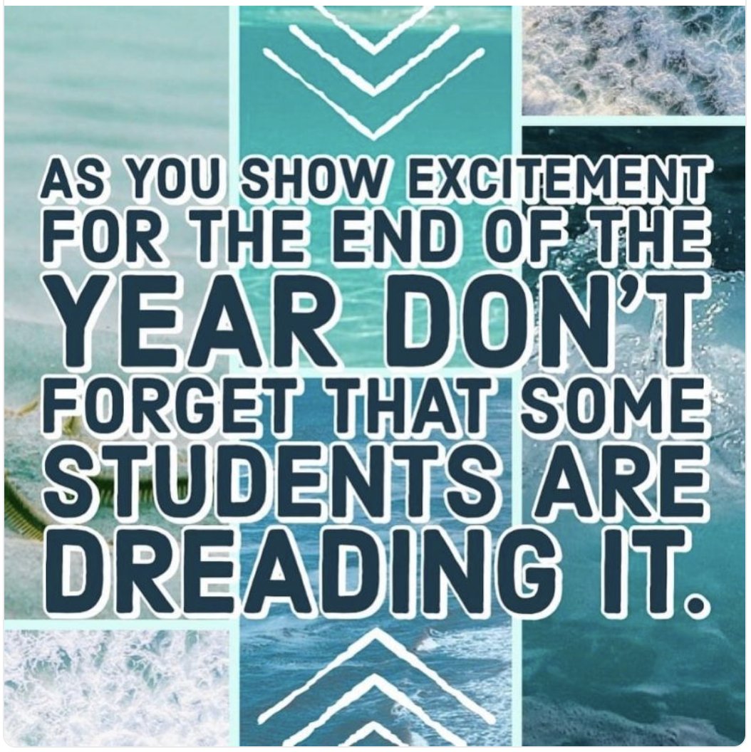 As we show excitement for the end of the year, it is important to remember that some students are dreading it.