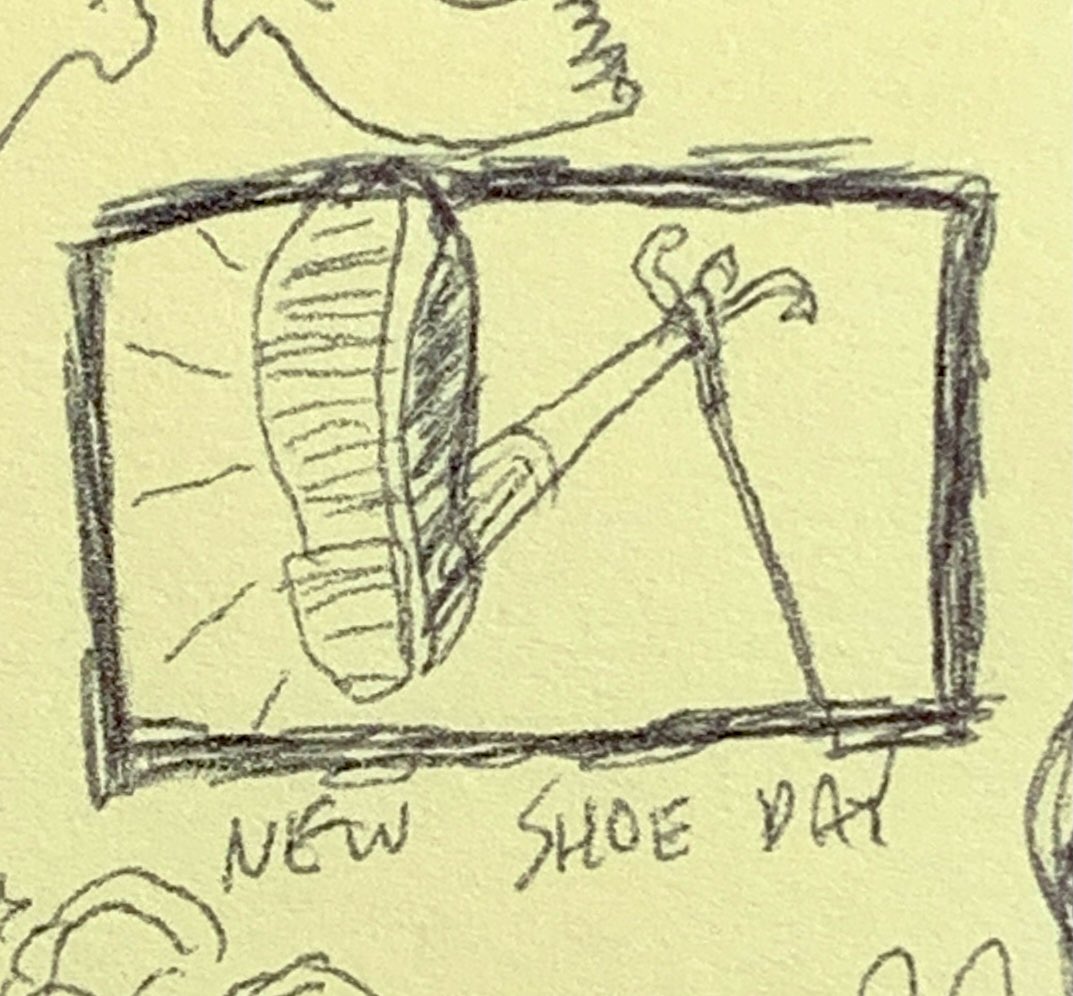 joeludwig_'s tweet photo. New Shoe Day #tinycomic https://t.co/5ZQjDdggEt