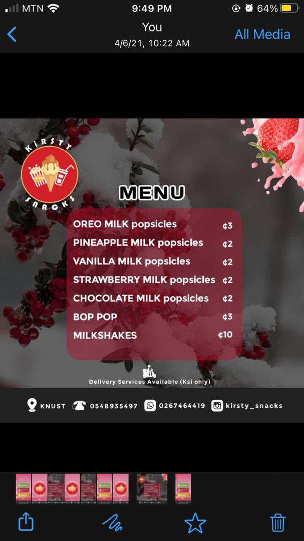 rafael_avogadro's tweet photo. Hello KNUST peeps @kirsty_adwoa is here to serve you with something nice 

Dm here and let’s do some business ❤️❤️❤️ https://t.co/jdI3kEVXXQ