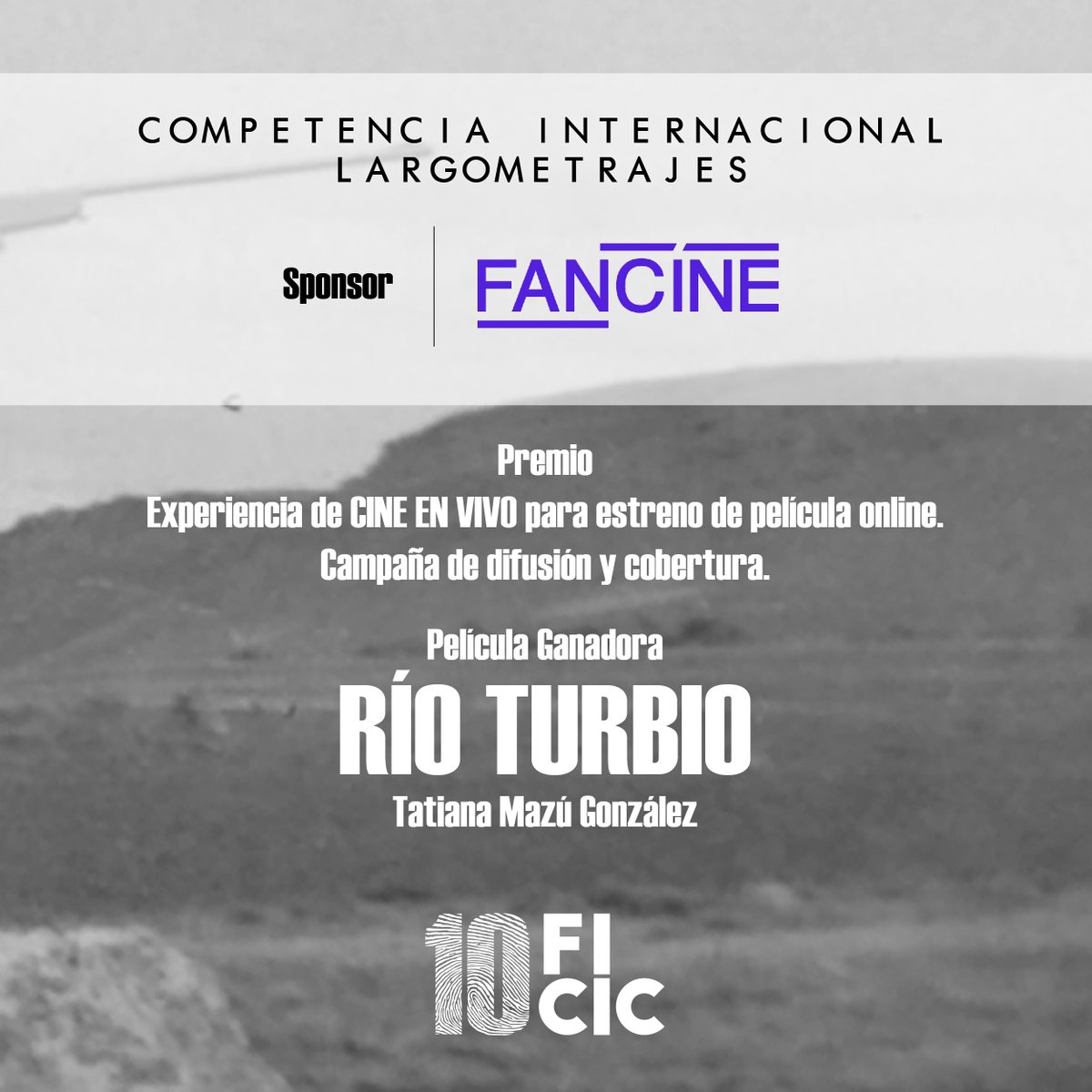 cosquinfilmfest's tweet photo. #FICIC10 @somosfancine 
Otorgó el premio al Mejor Largometraje de la Competencia Internacional de Largometrajes – 
Felicitaciones Río Turbio – Dir. Tatiana Mazú González
@antesmuertocine 
#amoralcine #ficic10 #cinenacional #peliculasganadoras https://t.co/rhe1mQkW22