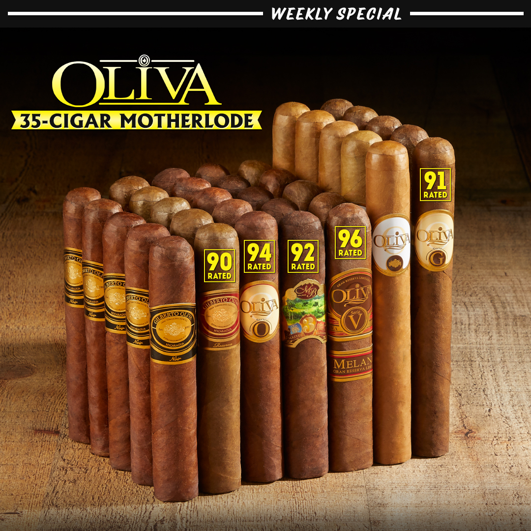 Cigars International on X: This week get your HERF ON with our Oliva  35-Cigar Motherlode. Nearly three dozen, fantastic, premium handmade from  Oliva, 7 blends in total, all for just $113.75. t.co2GjyPeTIDN