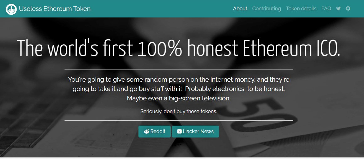 useless ethereum token source useless ethereum token source