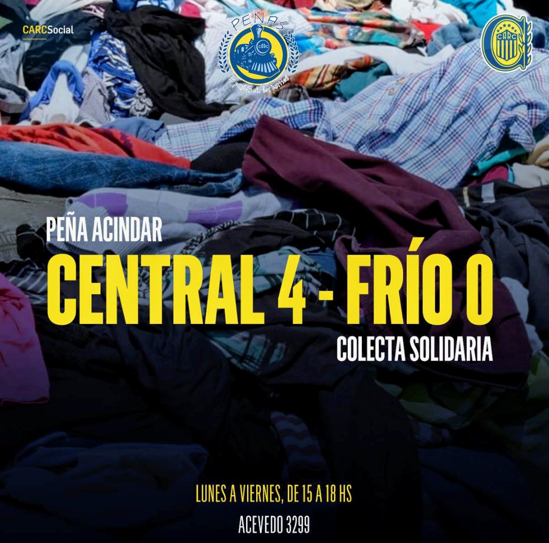 CarcBarrios's tweet photo. Este Invierno.. al Frío le Ganamos de Taquito🇺🇦😉 
Lanzamos Nuevamente la Campaña #Central4 - #Frio0 en cada Barrio de la Ciudad estarán las Peñas Recibiendo las Donaciones👕👖🧣, en las Placas están los Puntos de Donación con Domicilio y Horarios #TeEsperamos🙃 #JuntosSomosMás💪 https://t.co/rfVThBSDpJ