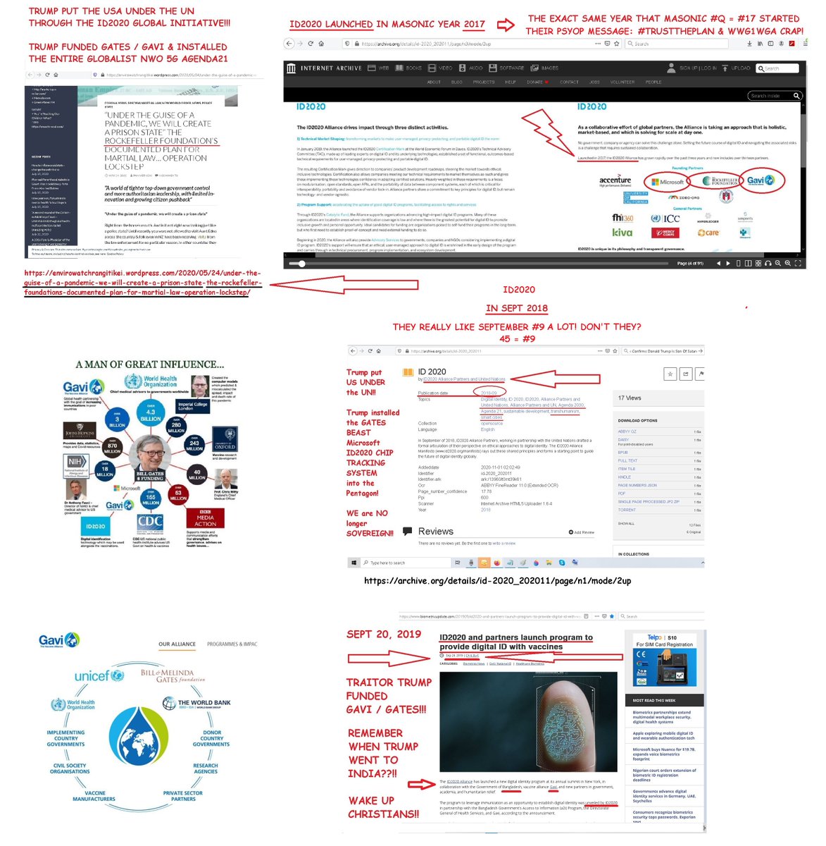 ClickyClubs_c2c's tweet image. Yep #agenda21 

#trump already put us UNDER UN #ID2020 GLOBAL INITIATIVE! 

AND #traitortrump FUNDED #5G #gates #GAVI

#Trump gets all the #smartcities while #gates buys up all the FARMLAND!

BILLIONAIRES&apos; TEAMWORK - PUT EVERYONE ELSE OUT OF BUSINESS &amp;amp; THEN MOP UP - GREAT GIG...