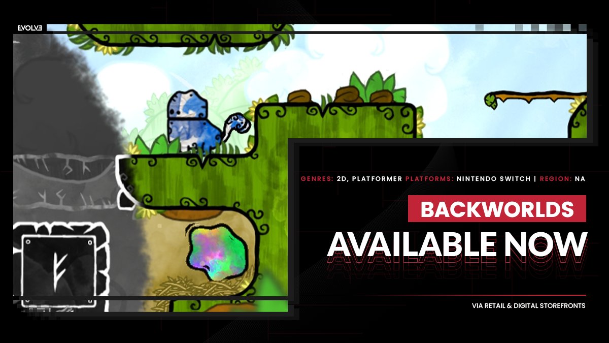 It's time for an Art Attack! 

You can solve multi-dimensional puzzles and platforming challenges on the go, now that <a href="/BackworldsGame/">Backworlds</a> is finally available on the Nintendo Switch!

Request a key: terminals.io/games/backworl…
Trailer: youtube.com/watch?v=HEZ_Sy…