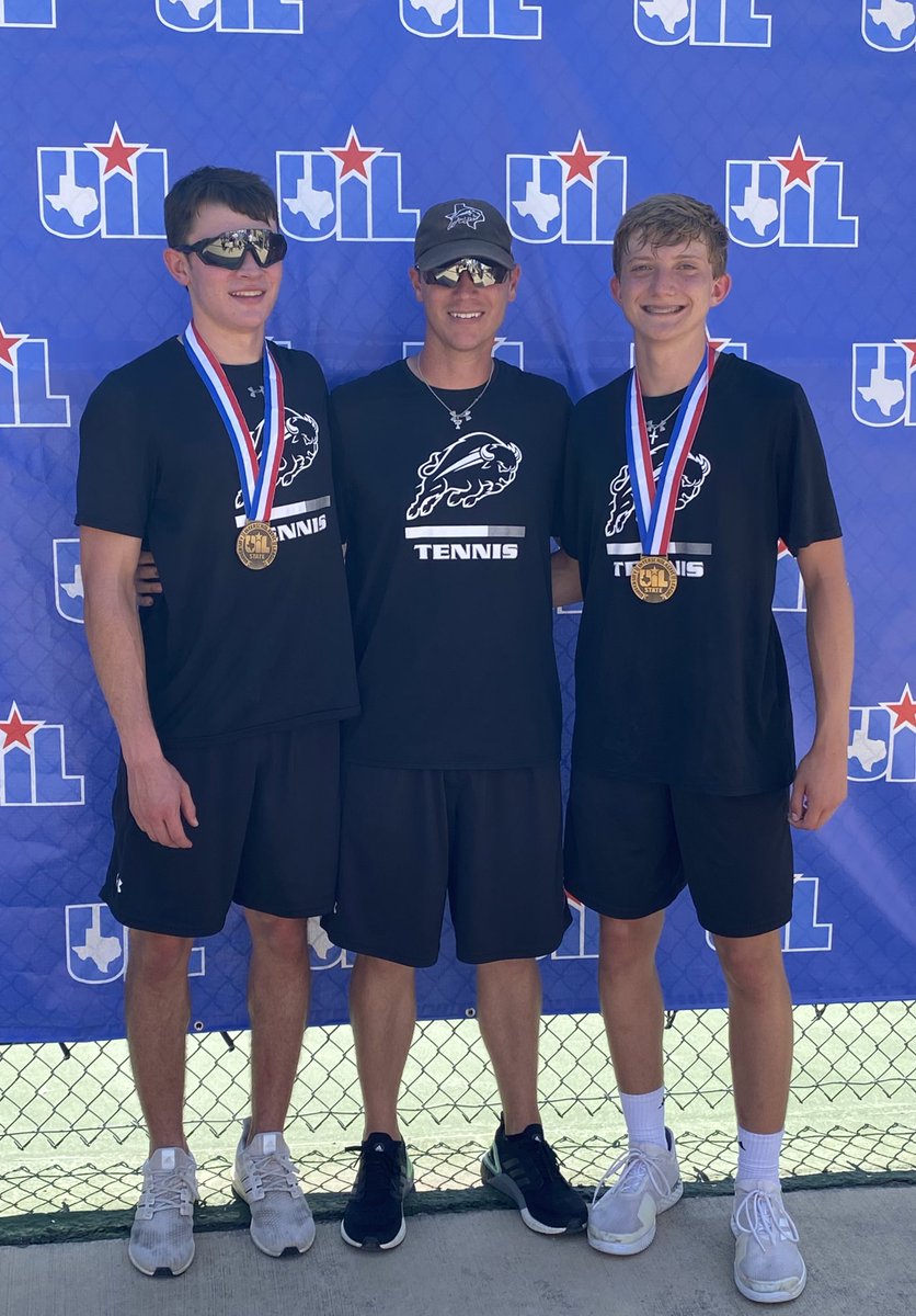 State Bronze Medalists 🥉
2A Boys Doubles

Sawyer Stallings &amp; Thomas Gabehart
#StateTennis #GoBuffs #Compete