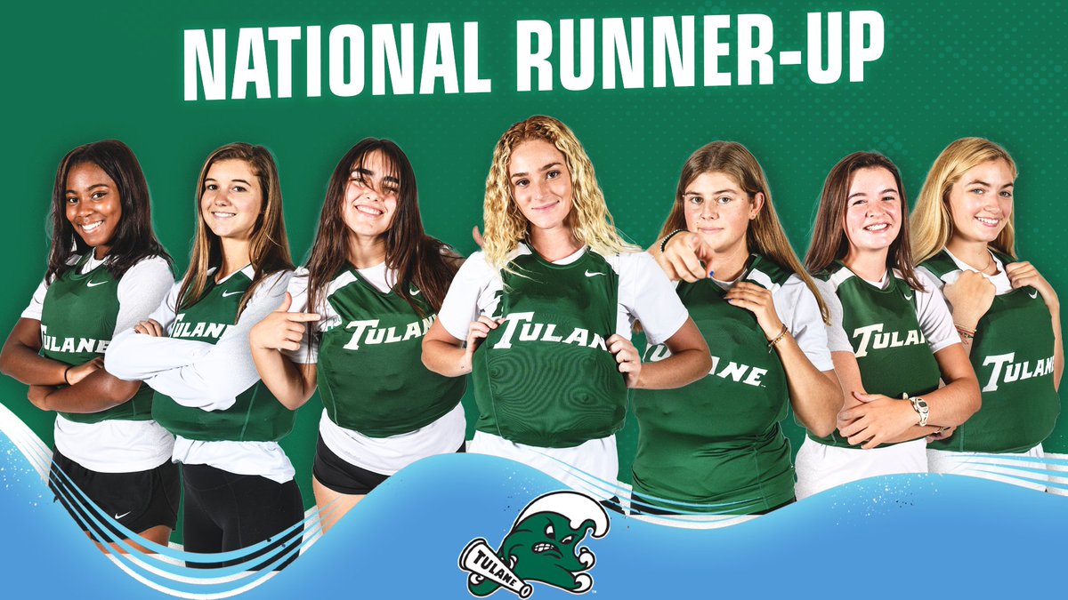 GreenWaveSail's tweet photo. NATIONAL RUNNER-UP‼️ The Green Wave finish just one point off the leader to claim second at the @collegesailing Women's Championship! #RollWave 🌊⛵️ https://t.co/vGRAVQkBOq
