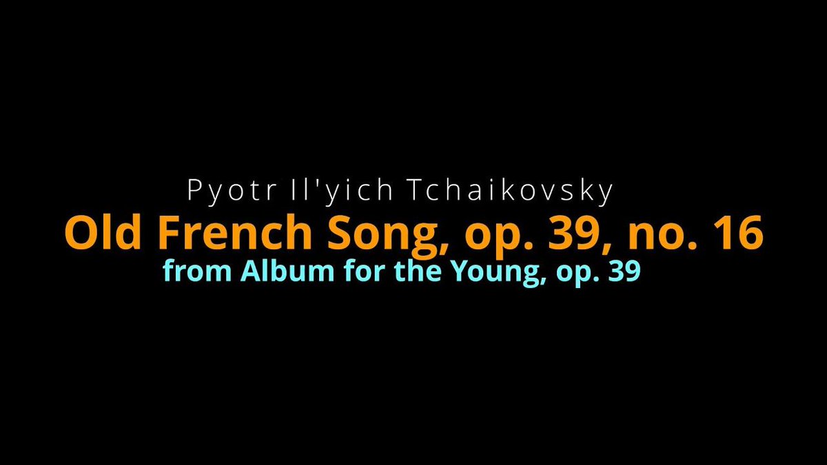 New teacher demo video drops tomorrow at 7 PM Mountain Time: Tchaikovsky's Old French Song, an @the_rcm and @ConservatoryCan  Level 4 piece: buff.ly/3fOEBqH . #teacherdemo #RCM #royalconservatory #Tchaikovsky #oldfrenchsong #concan #cc