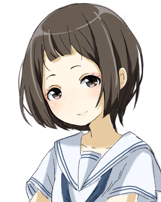 前髪短い子ちゃん 