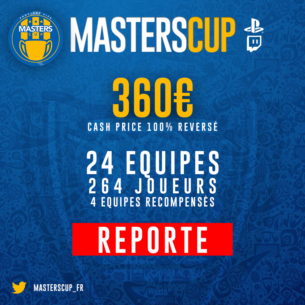 masterscup_fr's tweet image. REPORTE !! 🚨
Notre événement du 6 Juin est reporté. Oui... Mais attention, il est simplement remplacé par un autre projet BEAUCOUP plus gros, même inédit en France.

Nous vous disons juste: 1000€ de CashPrice, ouvert à tous, sans frais d&apos;inscription 😱
Qui veux en savoir plus?