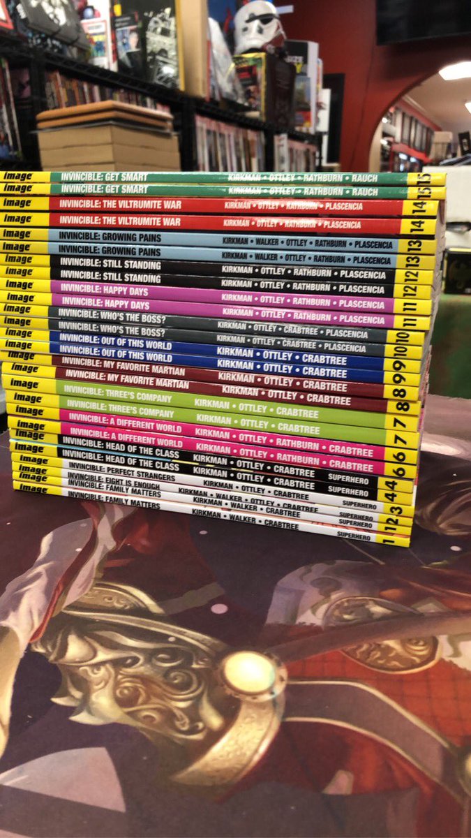 showcase4llc's tweet image. Don’t ask us how, but we managed to get a bunch of invincible in! Come read the best comic in the universe! @RobertKirkman @RyanOttley @InvincibleHQ @ImageComics @PrimeVideo #comics #Invincible #image #Invinciblefinale #InvincibleOnPrime
