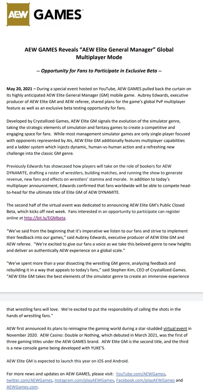 Marie Shadows Official From Aewgames Aew Gaming Is Huge In The Wrestlingcommunity This Is A Great Opportunity For Gamers Fans To Help Develop The Best Mobile Aewelitegm Game I Hope You Re