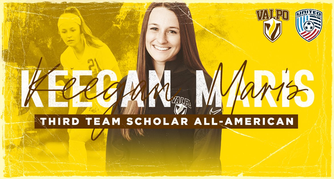 valpoathletics's tweet photo. Combining excellence in both ⚽ and 📚, @ValpoWSO defender Keegan Maris (@keeganmaris_) was named a Third Team Scholar All-American today by @UnitedCoaches‼️

📝 ➡️ https://t.co/ztjpSwzp6E

#GoValpo #MVCSoccer https://t.co/jxkfyzHVFa