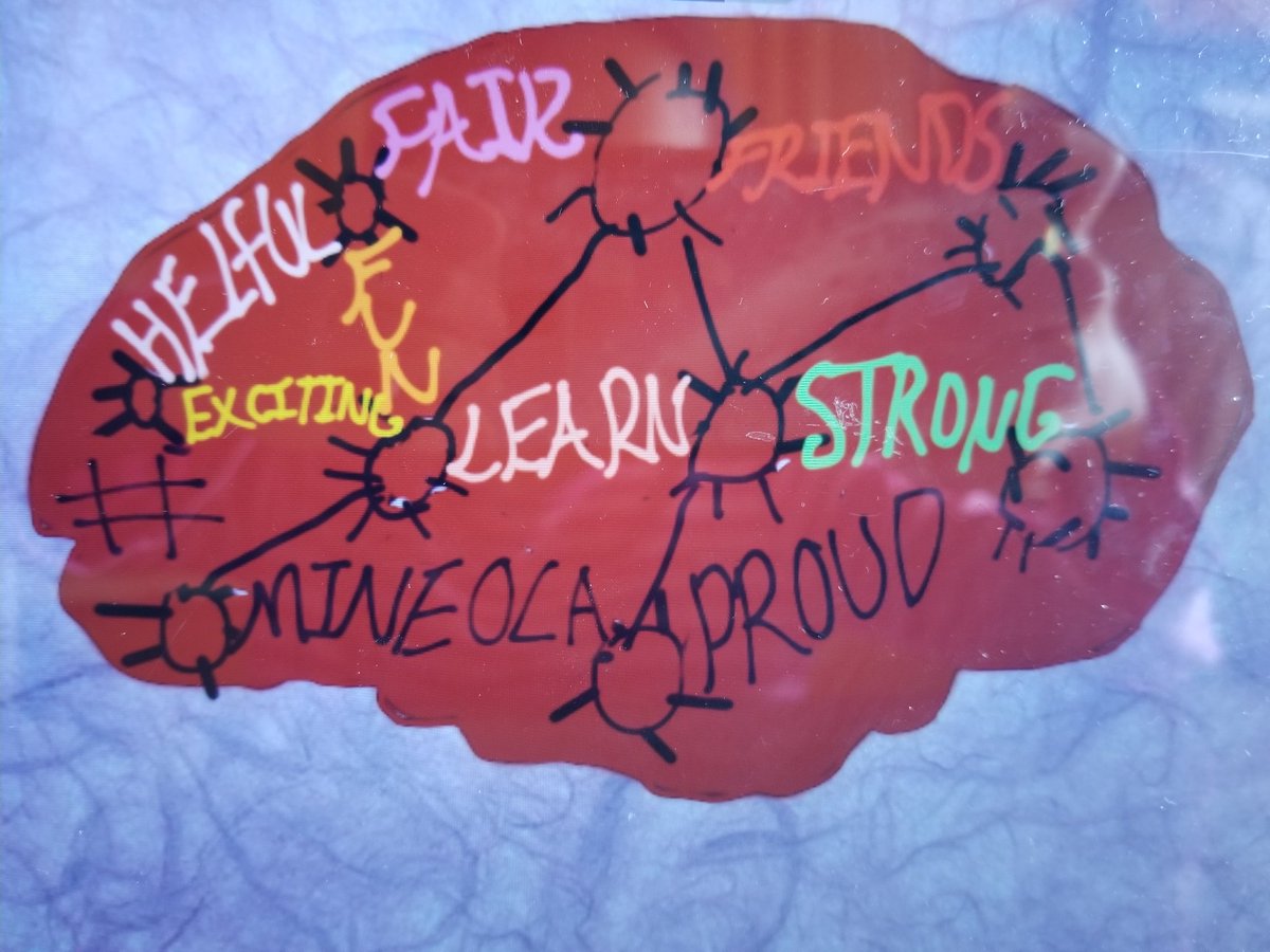 Aylin's #mineolaproud neurons in her brain #thinkwritethursday <a href="/Jackson_Ave/">Jackson Ave School</a>