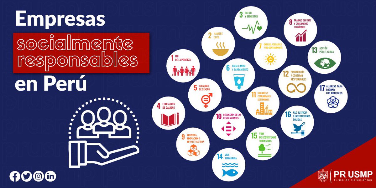 PRUSMP's tweet image. Las empresas socialmente responsables son aquellas que tienen por objetivo realizar acciones de impacto social en favor de la comunidad, la sostenibilidad y el bienestar de las generaciones futuras.☺️🌏

Entérate cuáles son en nuestro LinkedIn: cutt.ly/sb38gJ2 🙌