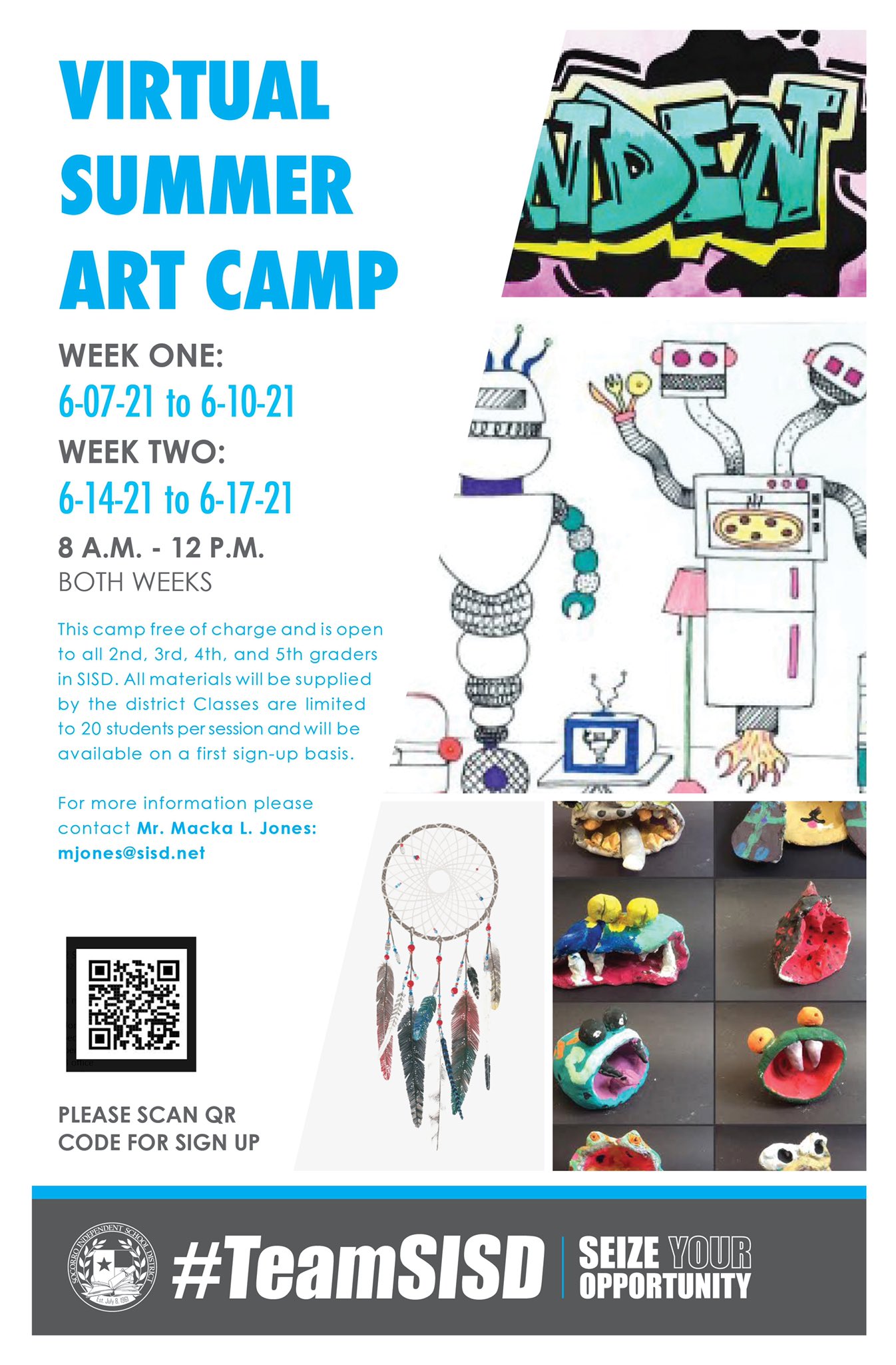 Sisd Fine Arts On Twitter Sisdfinearts Virtual Art Camp Registration Is Now Open Seats Are Limited Sign Up On Link Below Https T Co Fc7arvxqwf Teamsisd Https T Co Fh0hx5xbg5 Twitter