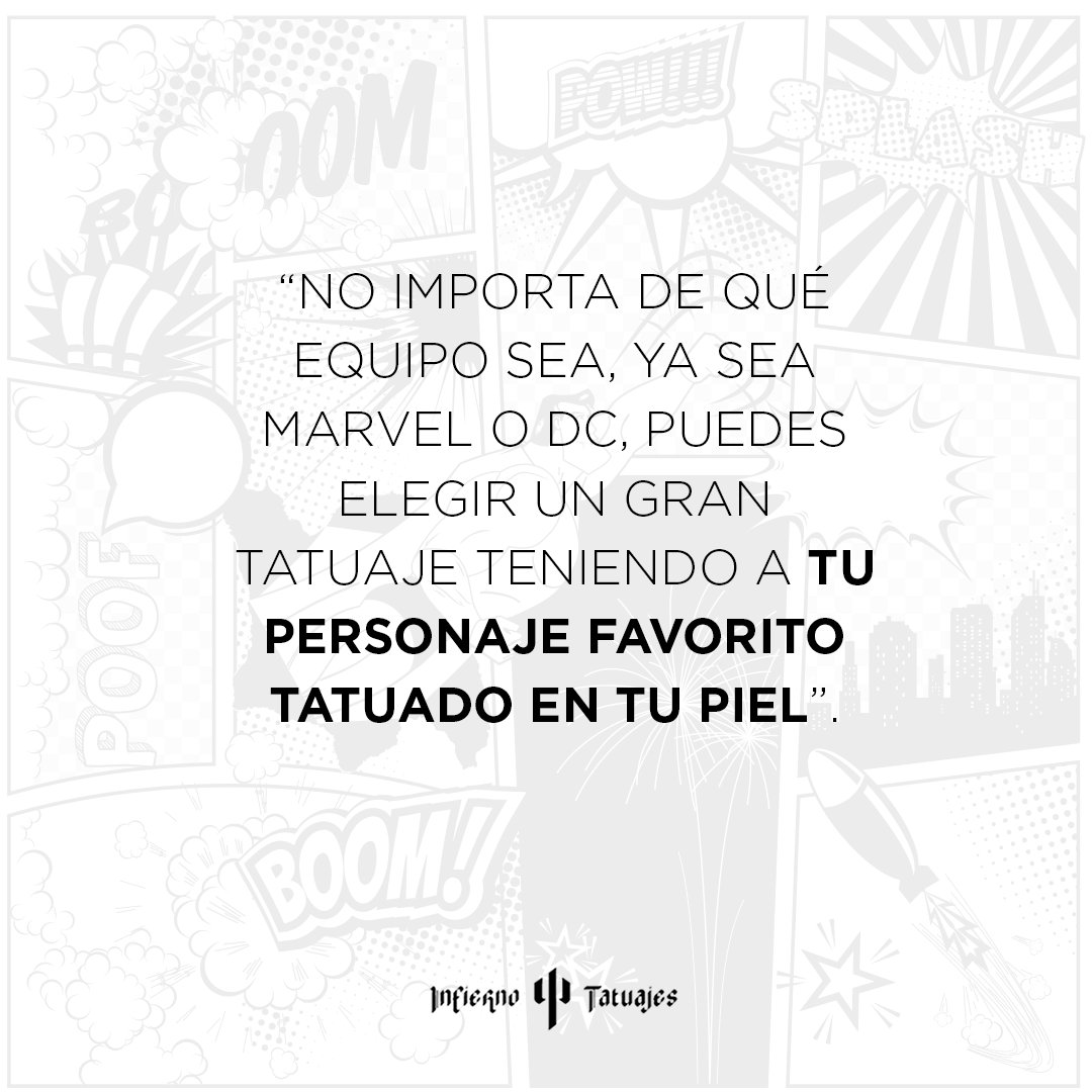infiernotatuaje's tweet photo. 🔥 ¡NUEVA ENTRADA AL BLOG!🔥 ¿Spiderman, Hulk o Batman? 🦸♂️ Te damos algunas ideas para que tatúes a tu superhéroe favorito. 👇 Da clic aquí para leer el blog https://t.co/qQ5PJI5fMm
#nuevoblog #blog #tattooblog #tattoo #tattooideas #ideasdetatuaje #tatuajedesuperheroes https://t.co/IpSo4LJHIP