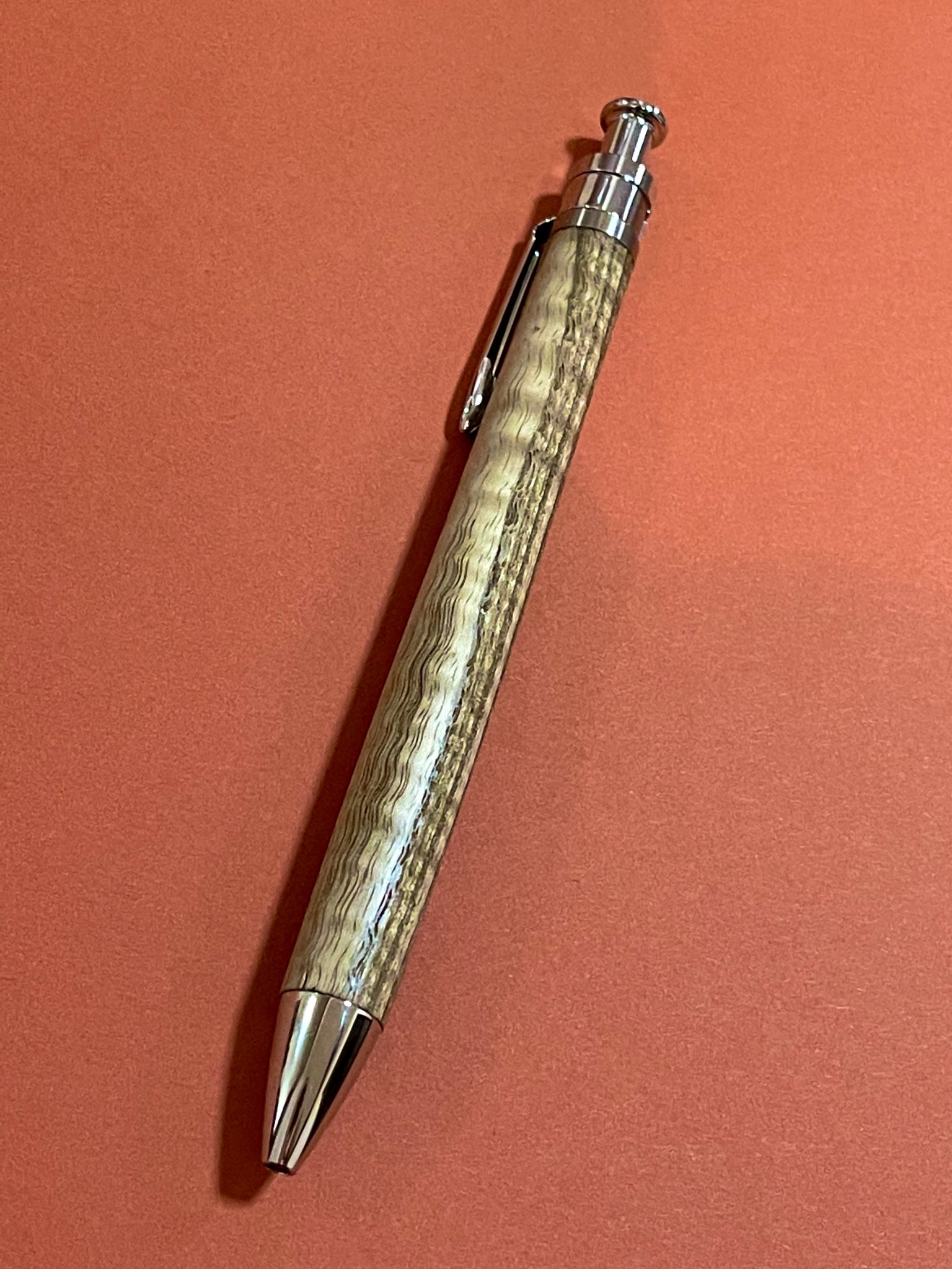 工房楔 タモ 縮杢 ボールペン