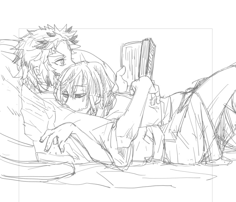 距離感バグった炎蛇を見返して心を落ち着けたかったけどあんまり描いてなかったのでもっと描きたい再掲 