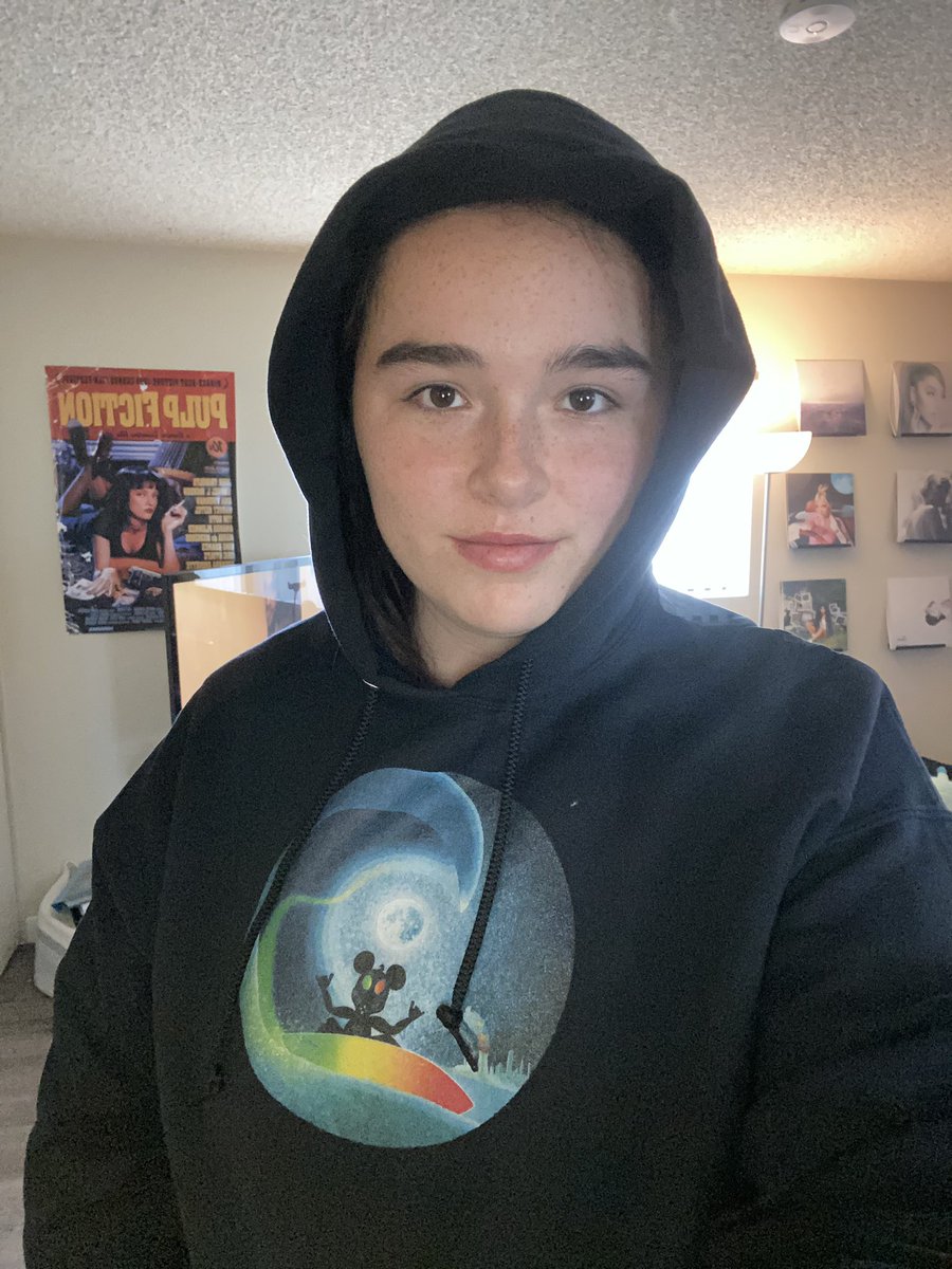 carnivalpo's tweet photo. Riley wearing the “Wave 13” hoodie, which is available now! @rrileyslocum https://t.co/cAqwtRTlvO