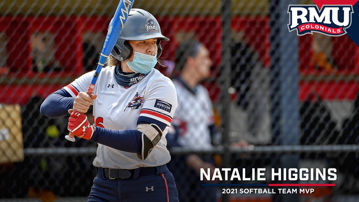 The 𝟐𝟎𝟐𝟏 <a href="/RMUSoftball/">RMU Softball</a> 𝐓𝐞𝐚𝐦 𝐌𝐕𝐏 is... Natalie Higgins! 🏆

#RMUnite | 🔵⚪🔴