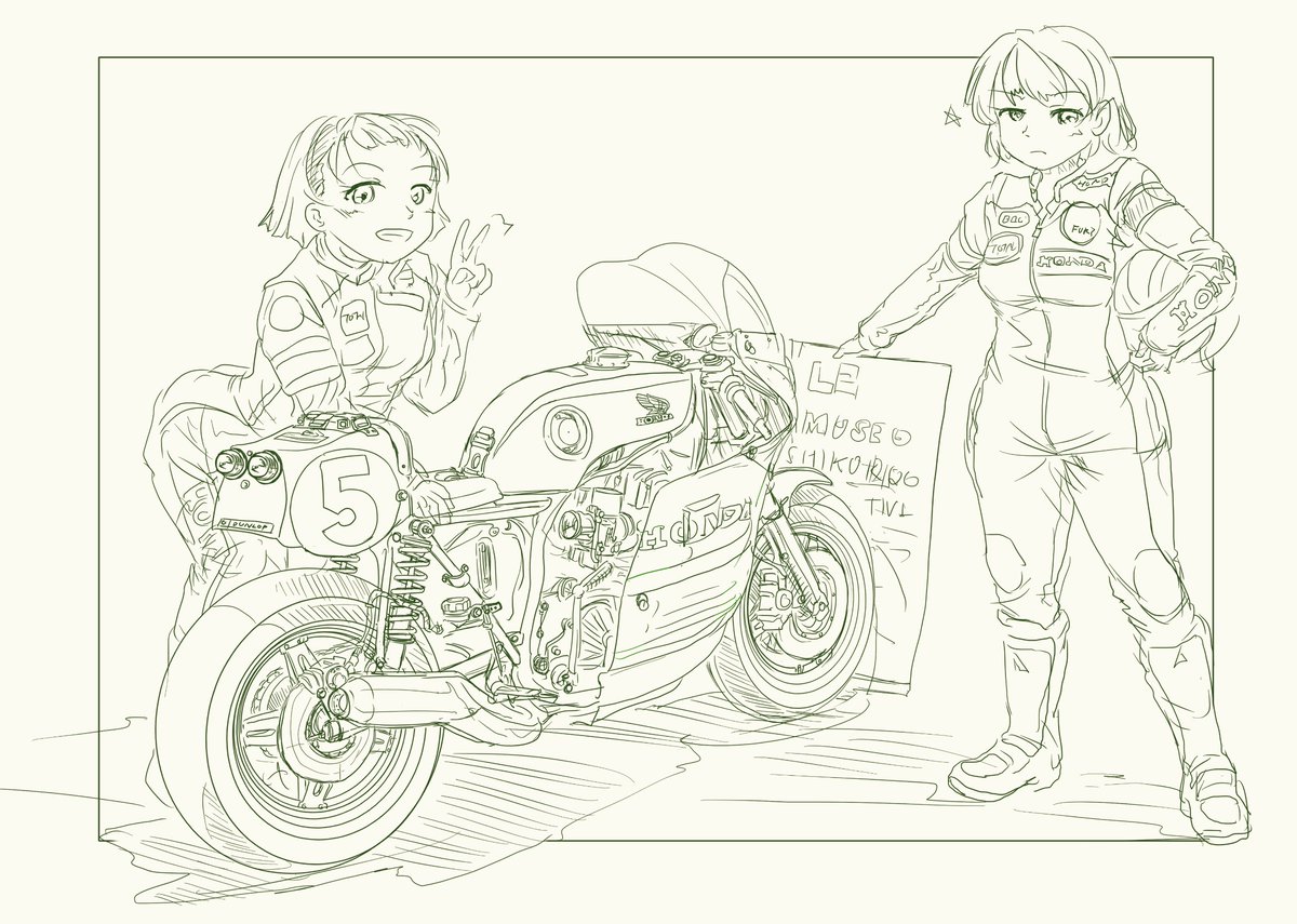 RCB下書きやっとこ終わった
こっから地獄のペン入れだ! 
