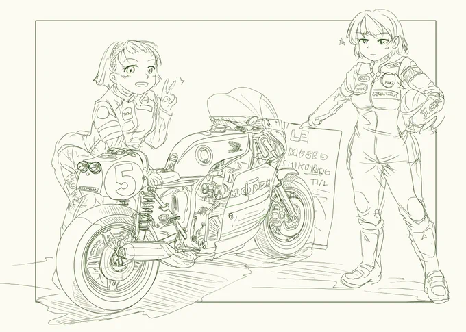 RCB下書きやっとこ終わった
こっから地獄のペン入れだ! 