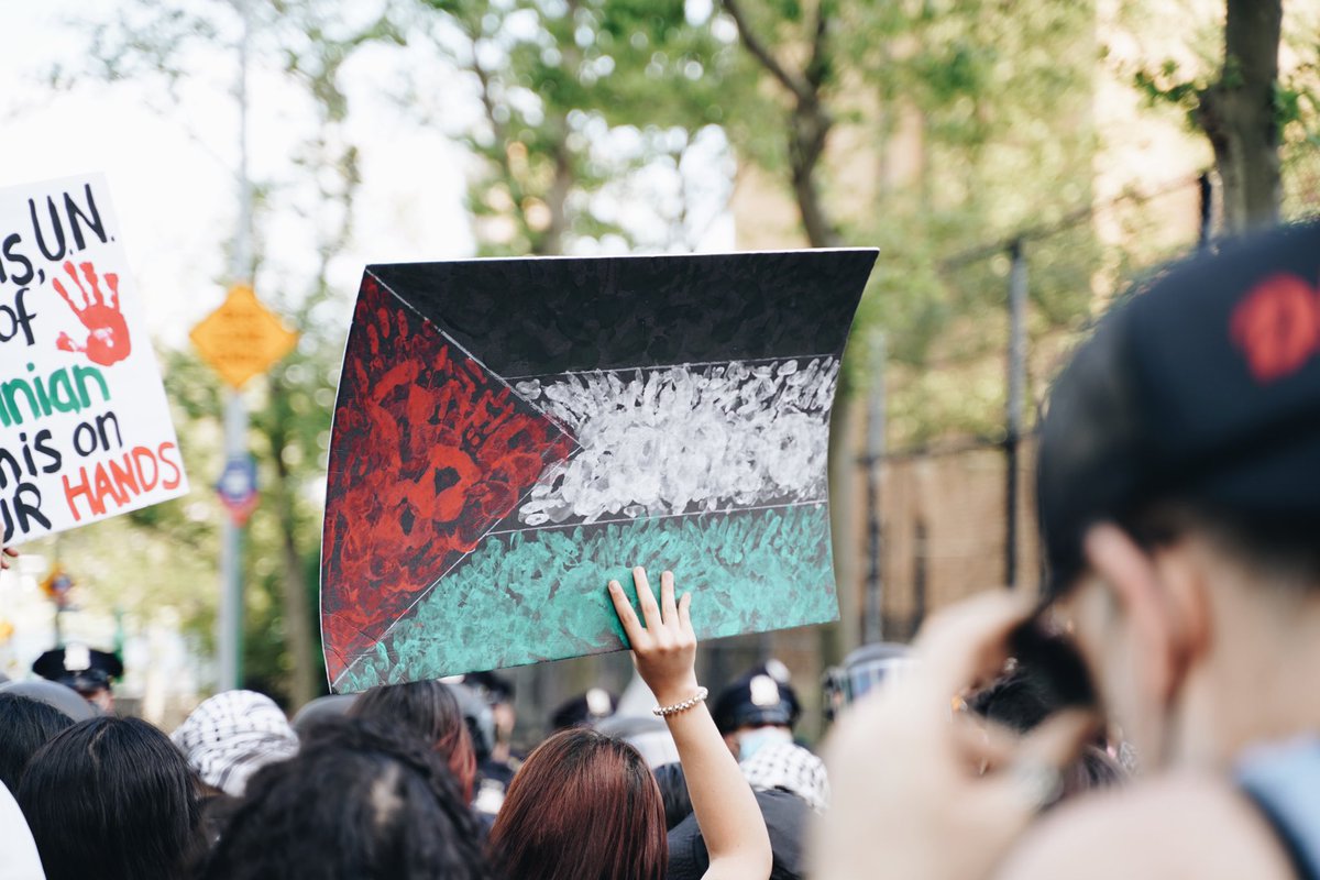 SheenKhaa's tweet photo. Some flicks I captured from the Manhattan Protest (5/18/21) 
#FreePalestine #LongLivePalestine https://t.co/WLqTqH3nEE