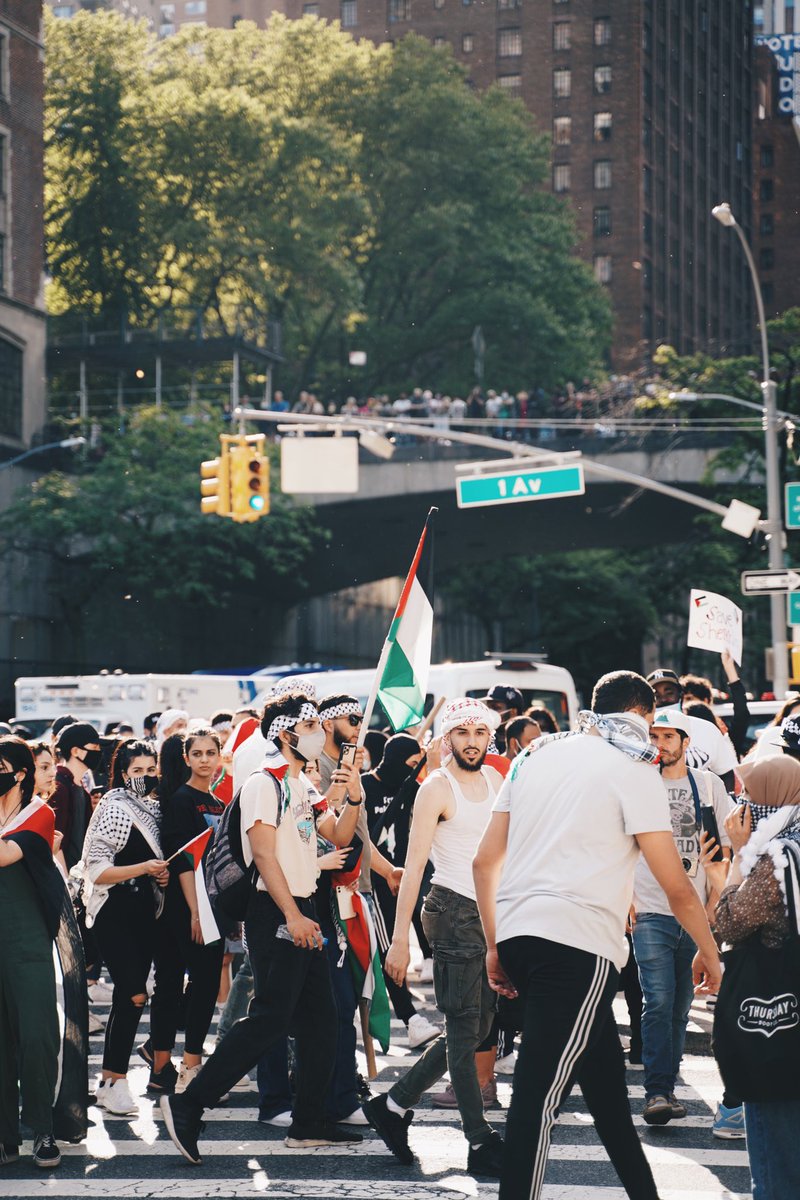 SheenKhaa's tweet photo. Some flicks I captured from the Manhattan Protest (5/18/21) 
#FreePalestine #LongLivePalestine https://t.co/WLqTqH3nEE