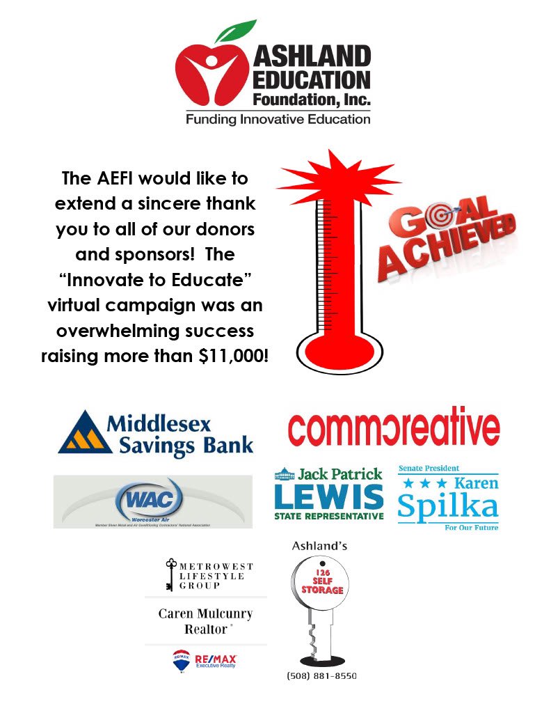 Thank you all for your support of our organization!  We are blown away by your generosity!

Forgot to donate during the campaign period?  Don't worry, you can donate today!  ashlandeducation.org

#AEFICampaign