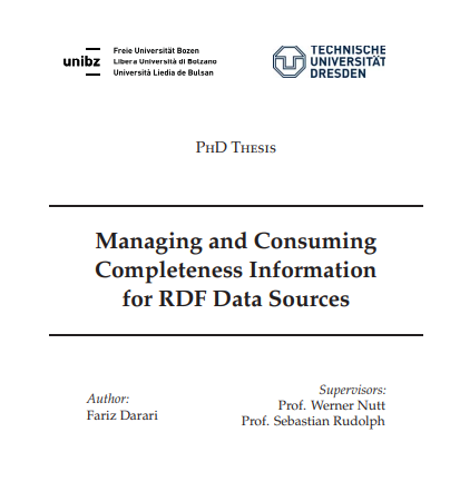 mrlogix's tweet photo. Happy that my Master's thesis (won 2013 Best Thesis European Master's in Computational Logic) and PhD thesis (won 2018 SWSA Distinguished Dissertation) are all openly available:
- Master's: https://t.co/8aJxiscu7n
- PhD: https://t.co/JgTht0gyJz

#opescience #fridaysharing https://t.co/ZBdHI2ajhW
