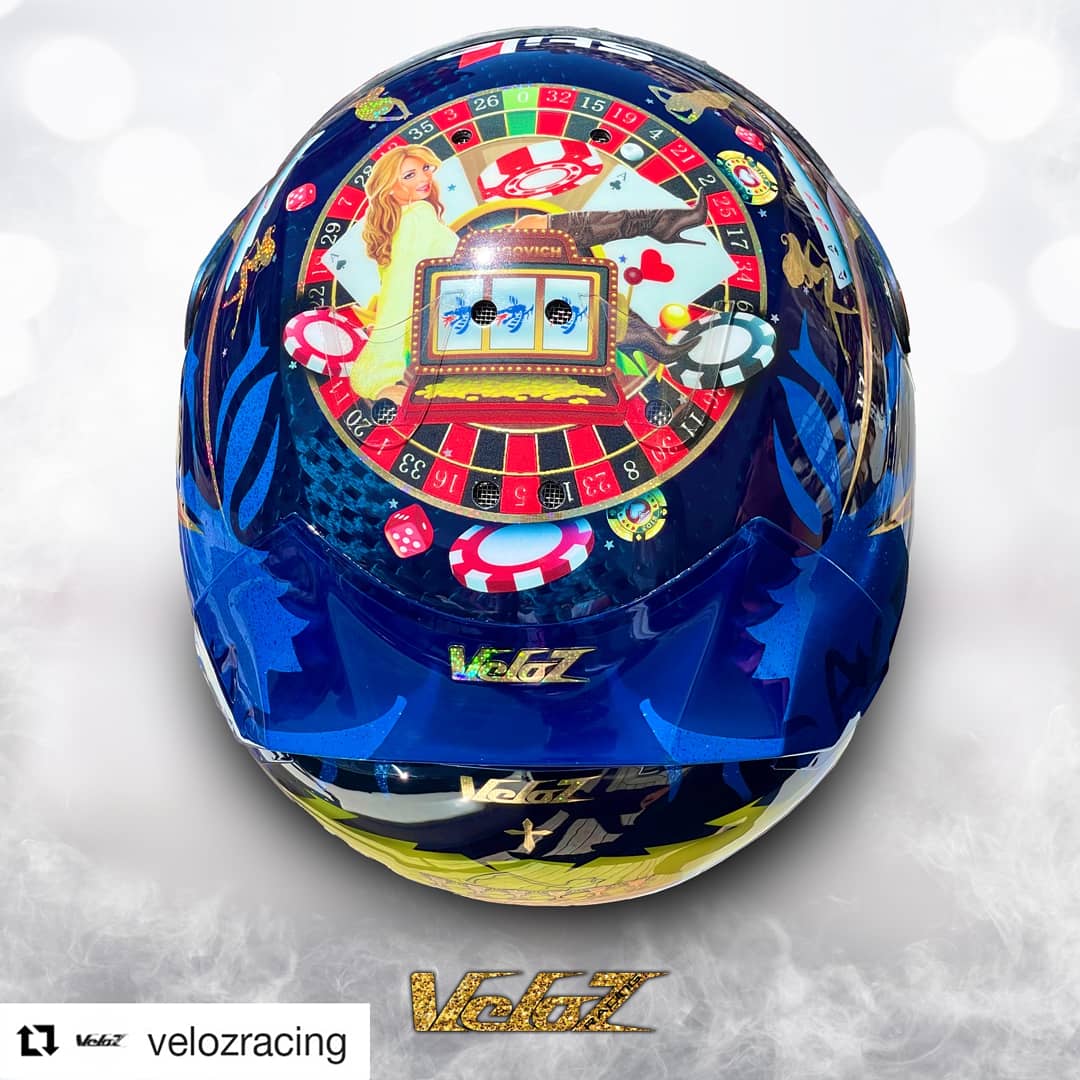 ACHelmetStudio's tweet photo. New helmet for Felipe Drugovic
My first design for the F2
Really happy with the resoult!
Design: @ACHelmetStudio
Paint: VelozRacing
@F1HLM #F2 #Formula2 #StiloHelmet #MonacoGP https://t.co/QHpIhdHw3N